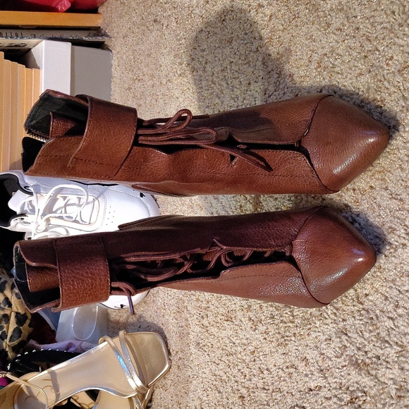 Pour La Victorie Ladies Onyx Bootie in Cognac Sz 8.5 - Picture 4 of 6